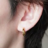 Hoop Pierce (Gold) 【Silver925】