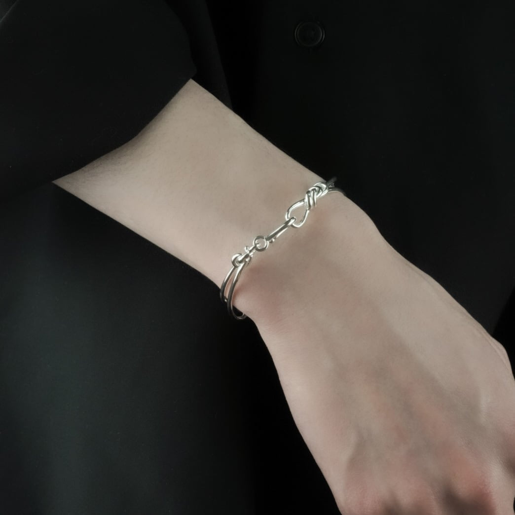 Knot Chain Bracelet 【Silver925】.