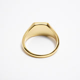 Square Signet Ring (Gold)【Silver925】