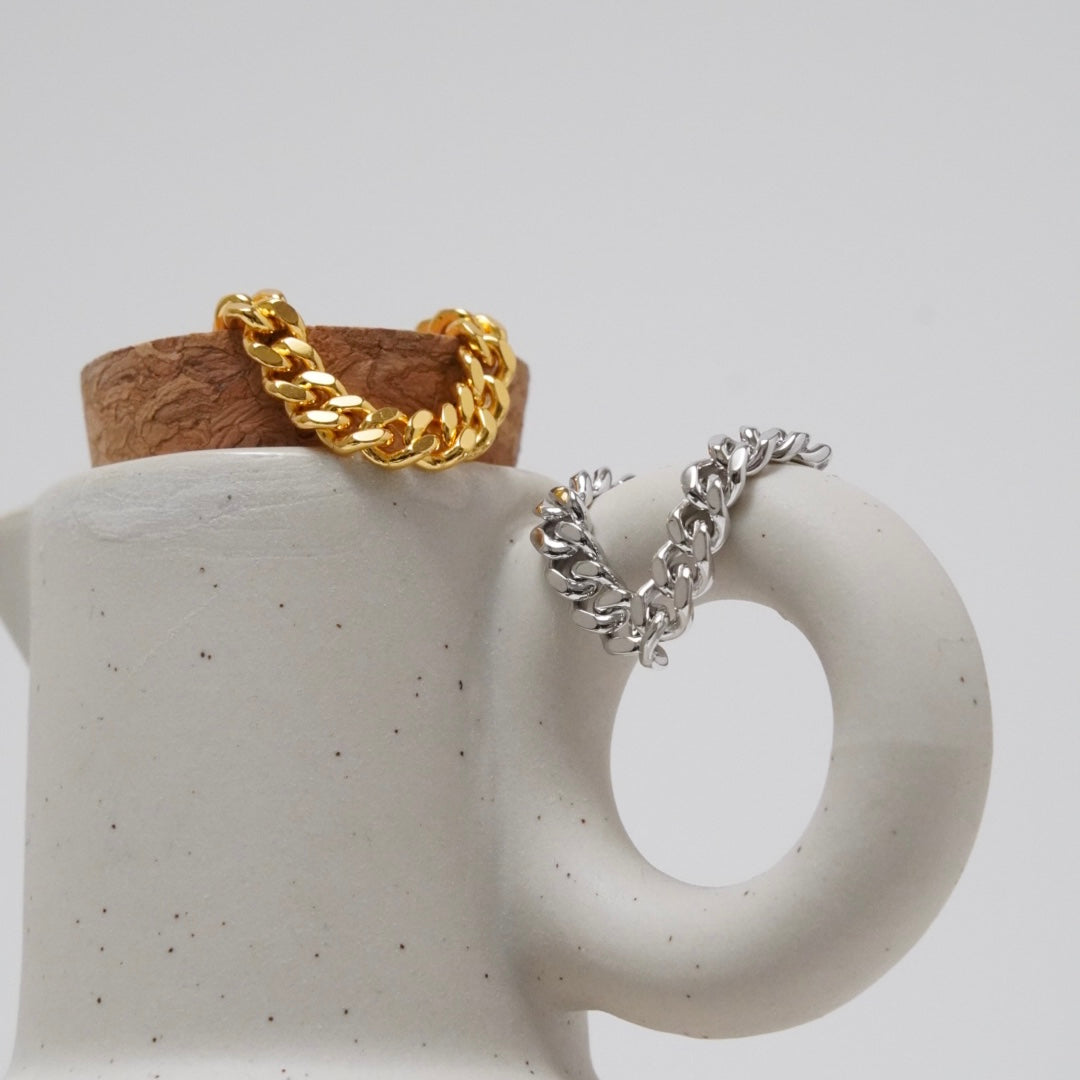 Kihei chain Ring(Gold)【Silver925】.