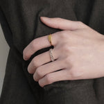 Narrow Circle Ring(Gold)【Silver925】.