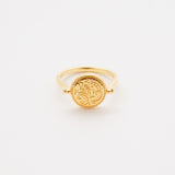 2Way Pedal Ring (Gold) 【Silver925】
