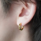 Hoop Pierce (Gold) 【Silver925】