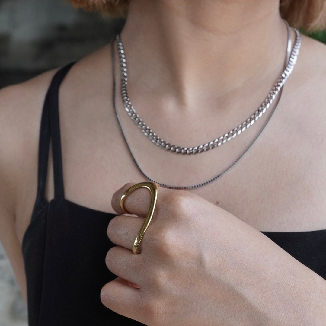 Box chain Necklace 【Silver925】.
