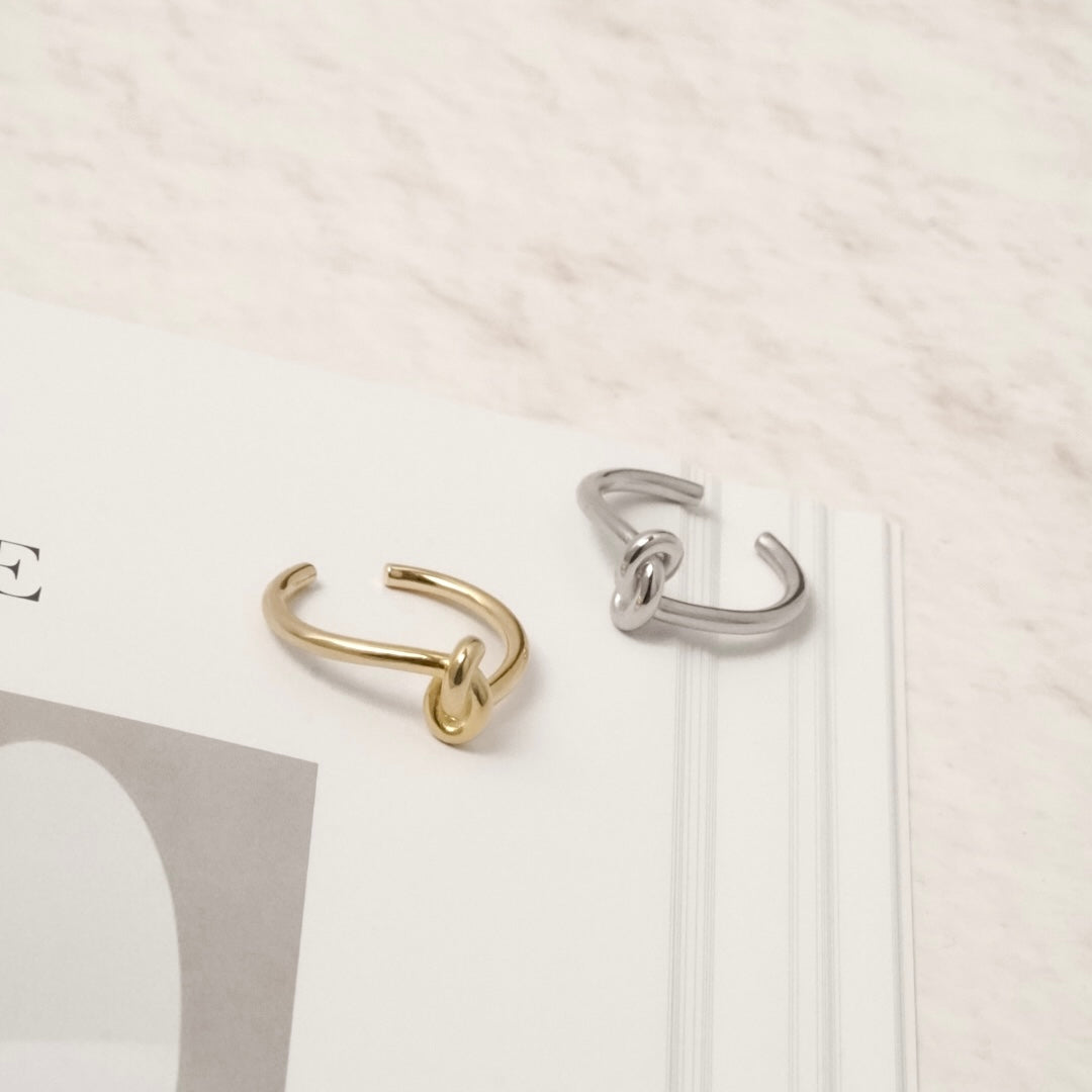 Knot Ring (Gold) 【Silver925】.