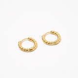 Twisted Pierce (Gold)【Silver925】