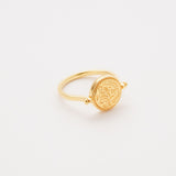 2Way Pedal Ring (Gold) 【Silver925】