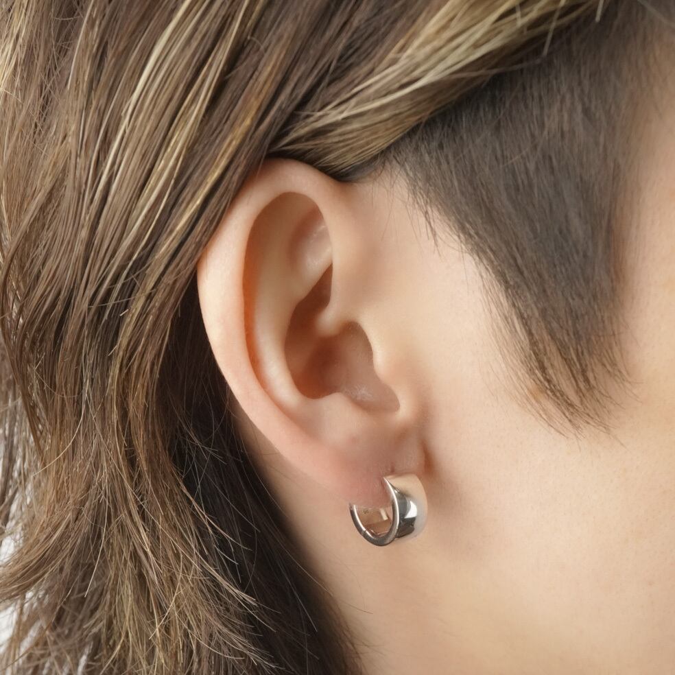 Wide Hoop Pierce 【Silver925】.