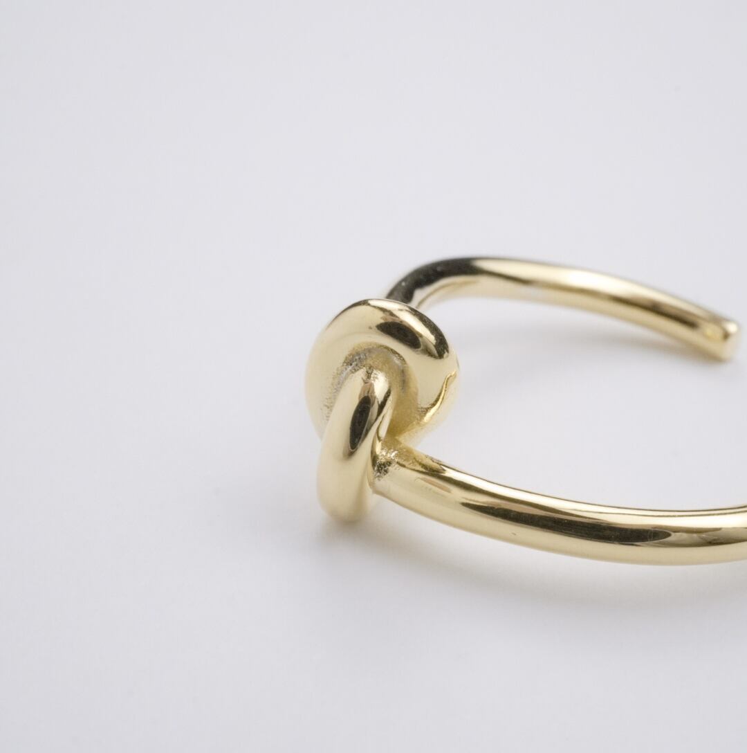 Knot Ring (Gold) 【Silver925】.