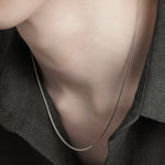 Box chain Necklace 【Silver925】.