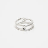 Shiny Double Ring【Silver925】