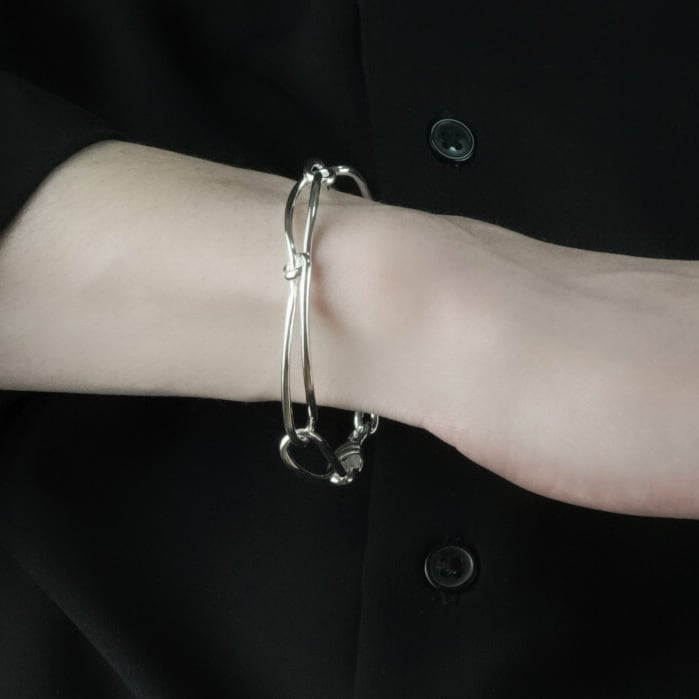 Knot Chain Bracelet 【Silver925】.