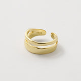 Slit Ring (Gold) 【Silver925】
