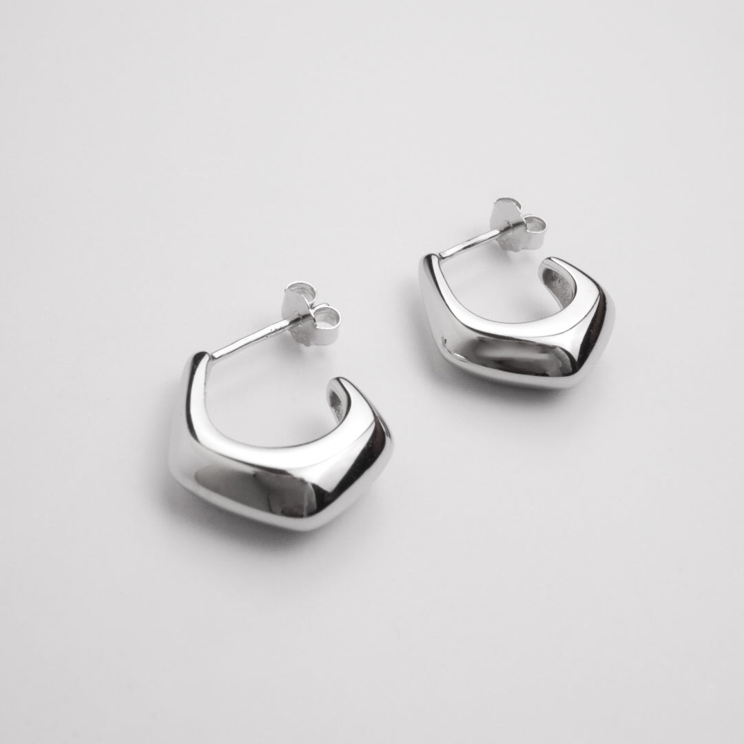Square Hoop Pierce 【Silver925】.