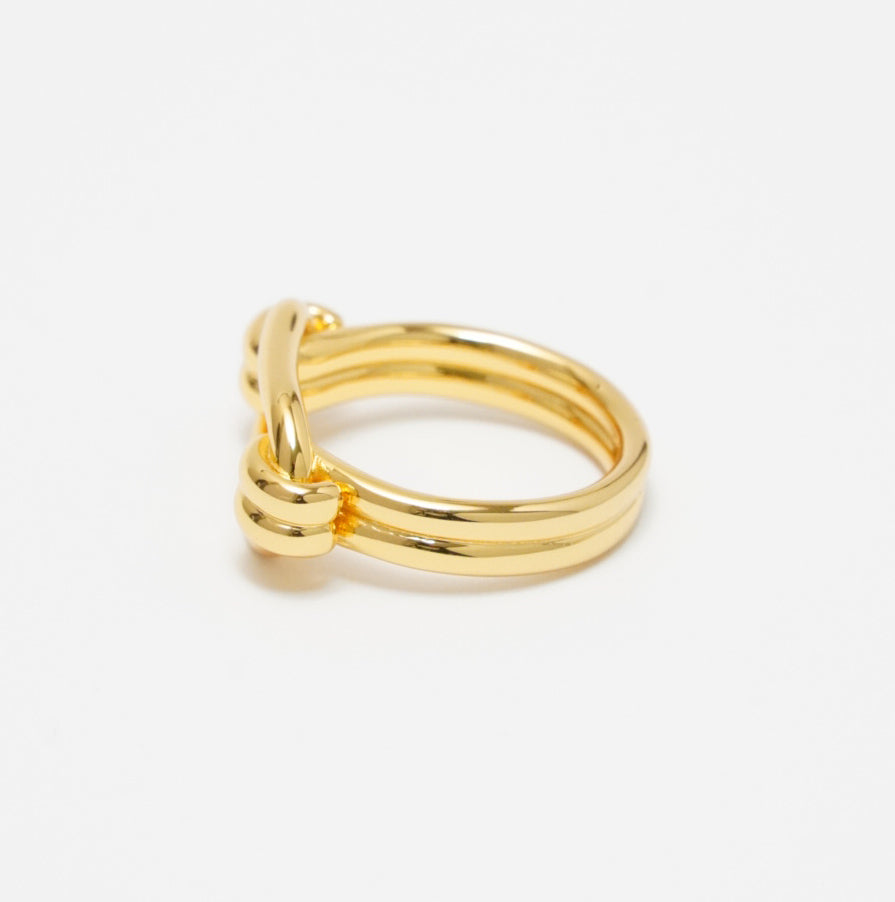 Hoop Ring(Gold)【Silver925】.