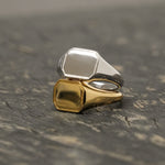 Square Signet Ring【Silver925】.