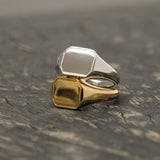 Square Signet Ring【Silver925】.