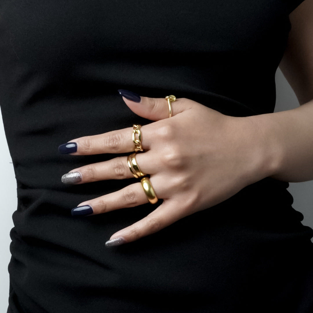 Knot Ring (Gold) 【Silver925】.