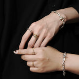 Horse Bit Ring(Gold) 【Silver925】