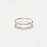 Shiny Double Ring【Silver925】