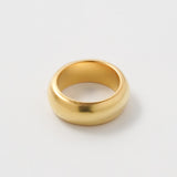 Volume Plain Ring (Gold) 【Silver925】