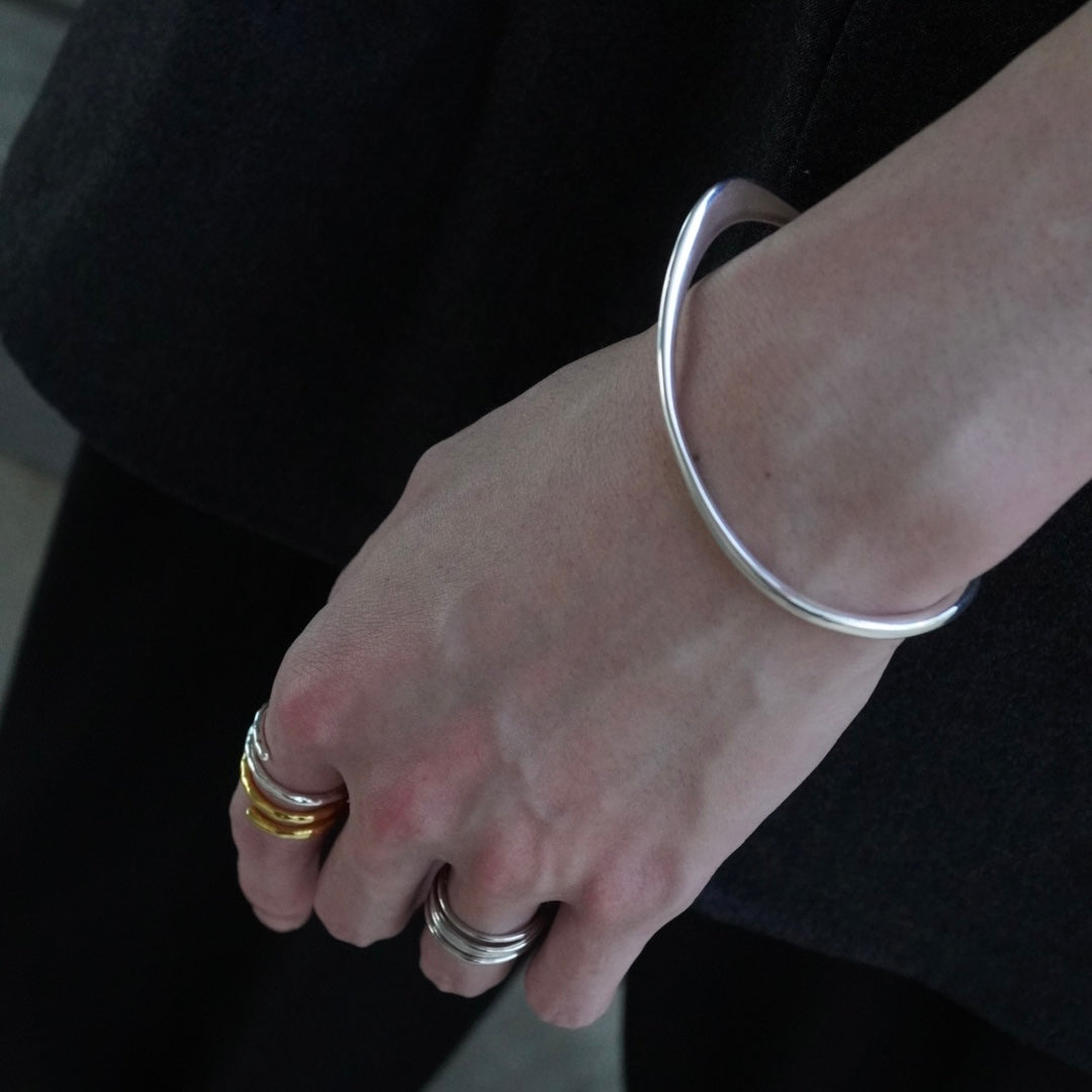 Irregular Bangle 【Silver925】.