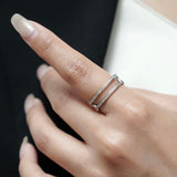 Shiny Double Ring【Silver925】.