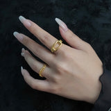 Kihei chain Ring(Gold)【Silver925】.
