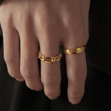 Rope Ring(Gold) 【Silver925】