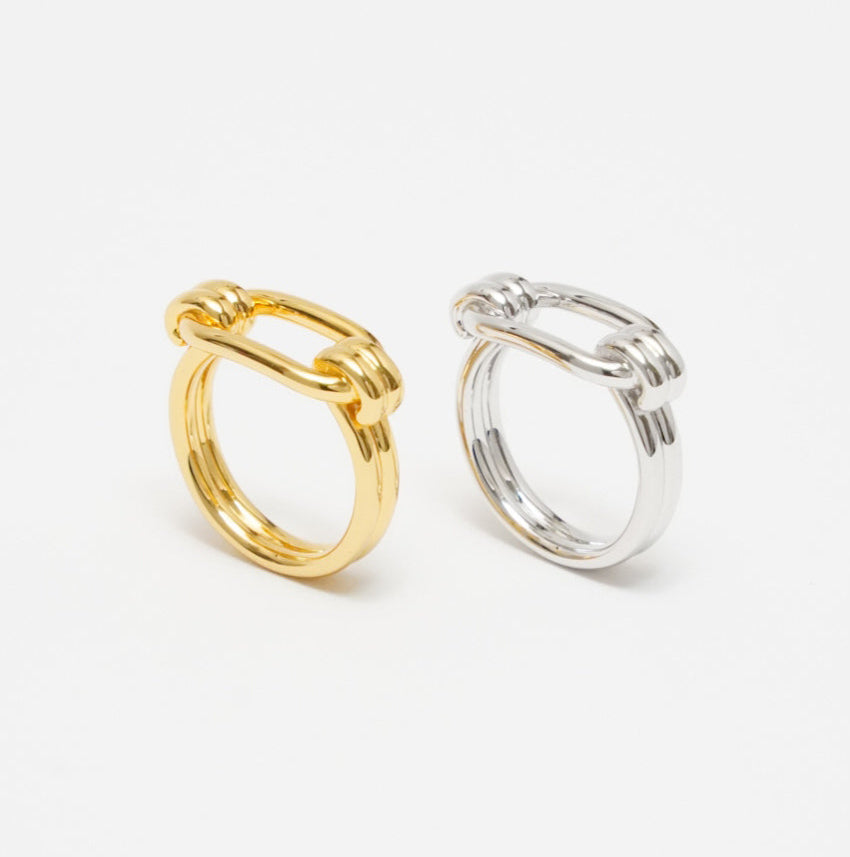 Hoop Ring(Gold)【Silver925】.