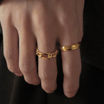 Chain Ring(Gold) 【Silver925】.