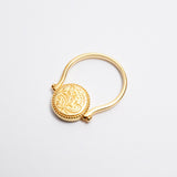 2Way Pedal Ring (Gold) 【Silver925】