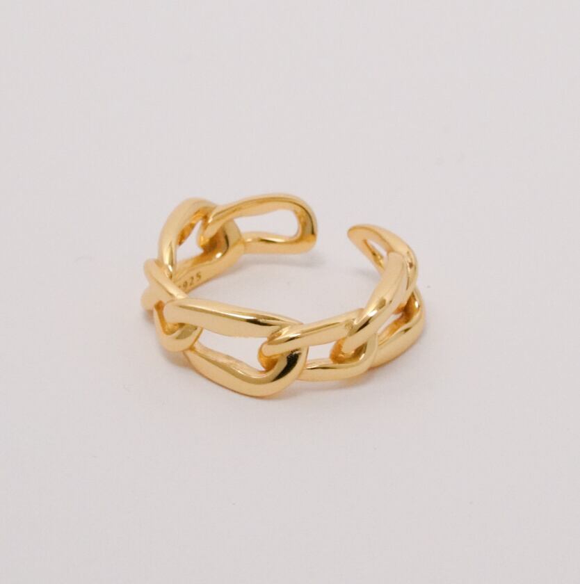 Chain Ring(Gold) 【Silver925】.
