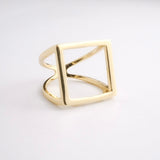 Frame Ring (Gold) 【Silver925】