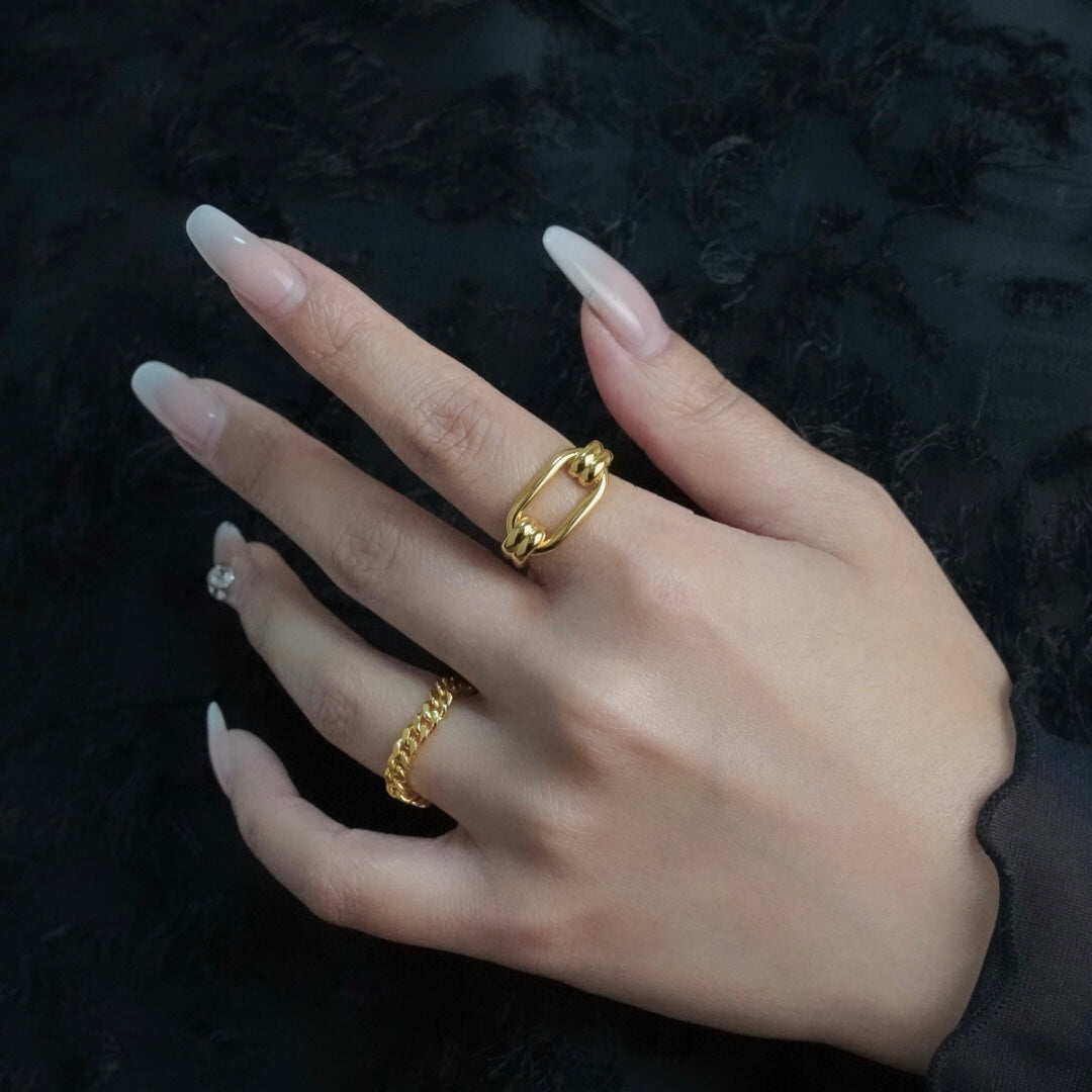 Hoop Ring(Gold)【Silver925】.