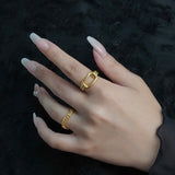 Hoop Ring(Gold)【Silver925】.