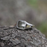 Square Signet Ring【Silver925】.