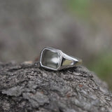 Square Signet Ring【Silver925】.