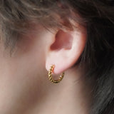 Twisted Pierce (Gold)【Silver925】