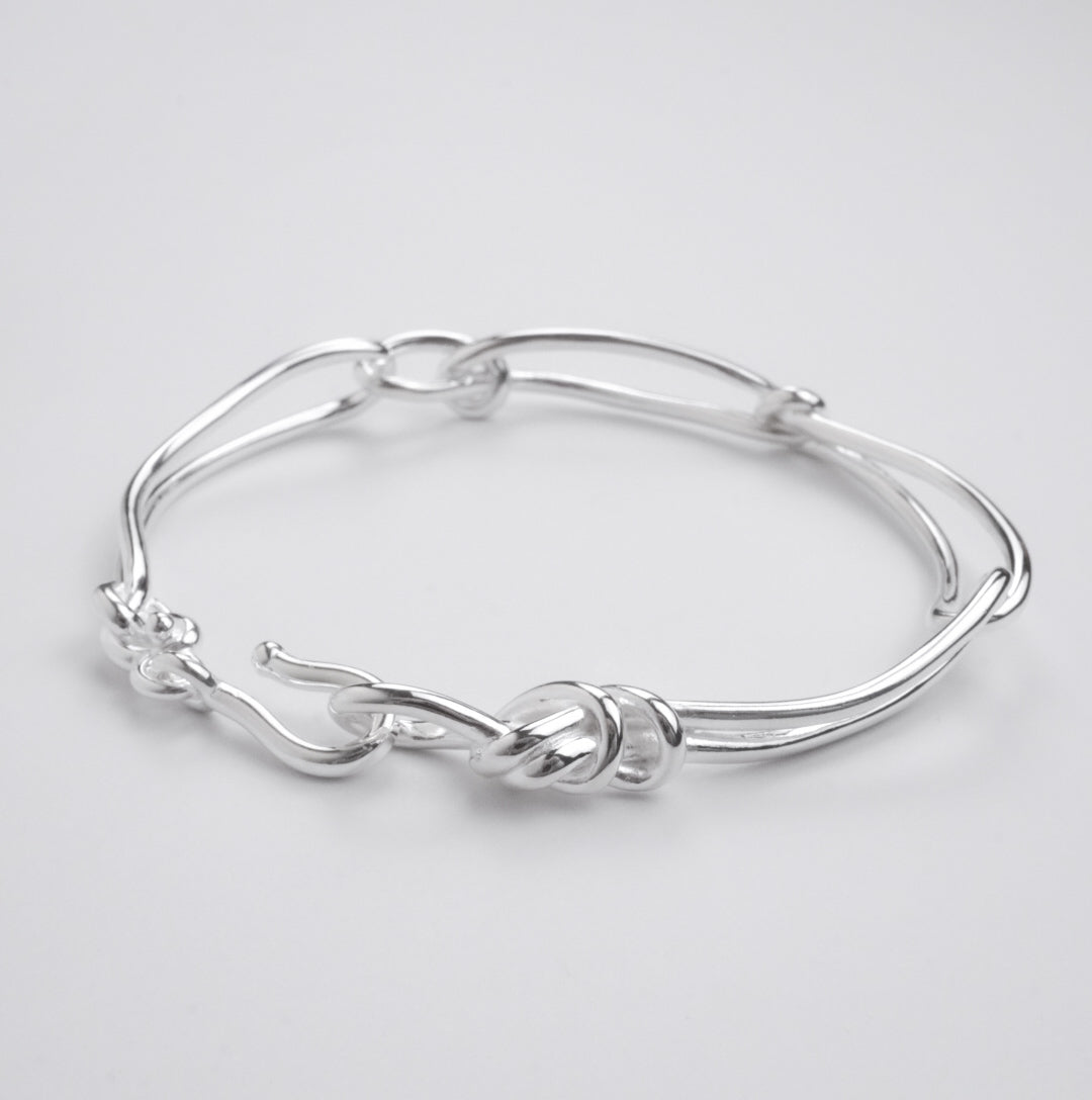 Knot Chain Bracelet 【Silver925】.