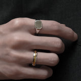 Square Signet Ring【Silver925】.