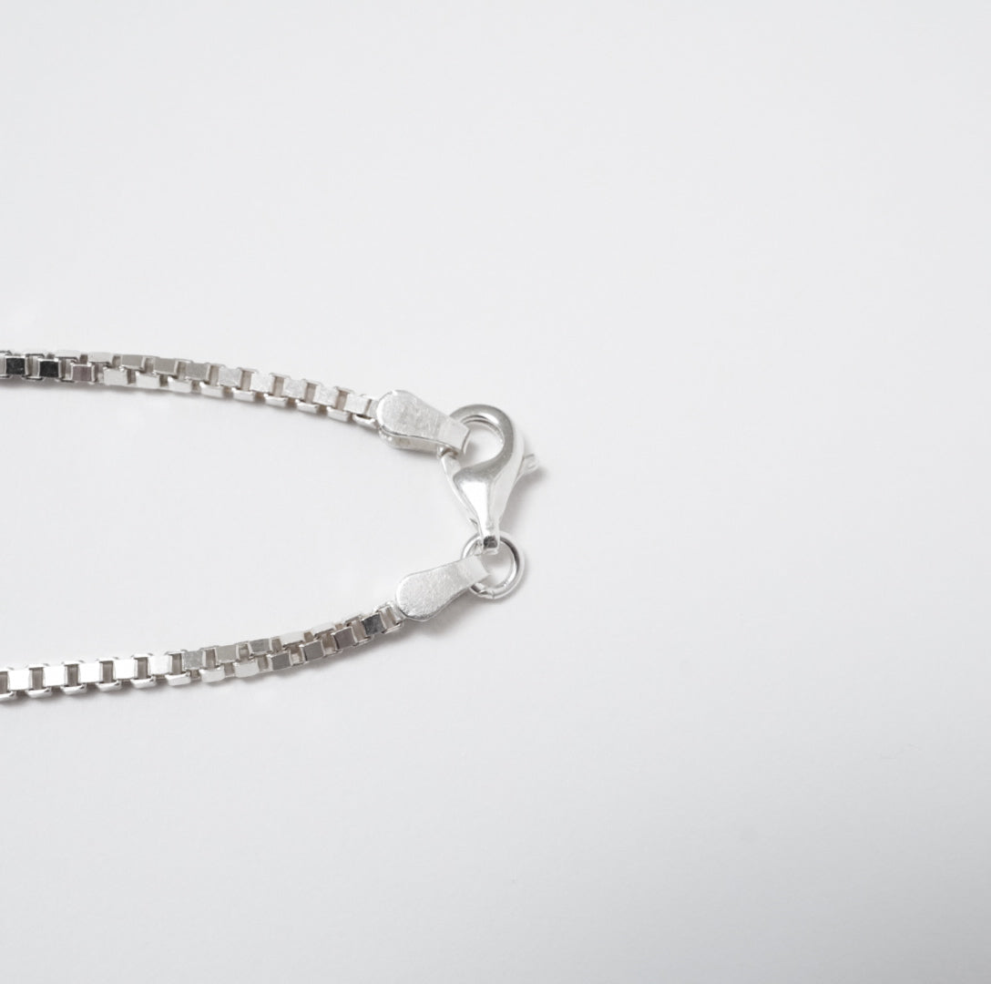 Box chain Necklace 【Silver925】.