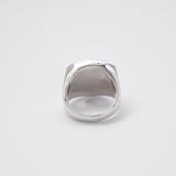 Shield Stone Ring  (tiger-eye) 【Silver925】