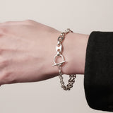 Dual Chain Bracelet【Silver925】
