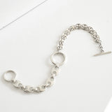Dual Chain Bracelet【Silver925】