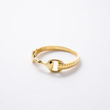 Horse Bit Ring(Gold) 【Silver925】