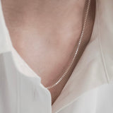 Box chain Necklace 【Silver925】