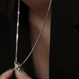 Box chain Necklace 【Silver925】