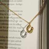 Horseshoe Necklace(Gold) 【Silver925】