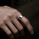 Plain Flat Ring【Silver925】